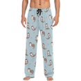 thumbnail image 1 of HPINK-T Men's Pajama Pants Super Soft Cute Sea Otters Sleep Lounge Pants Pjs Bottoms with Pockets, 1 of 7