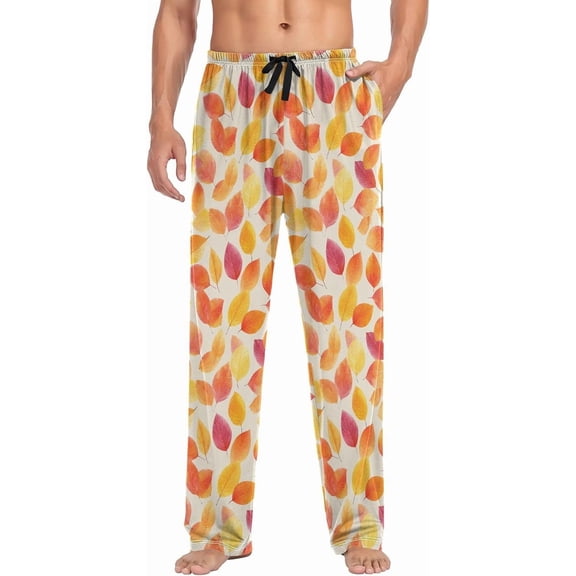 HPINK-T Mens Pajama Pants Autumn Pajama Bottoms Winter Lounge Sleep Pants