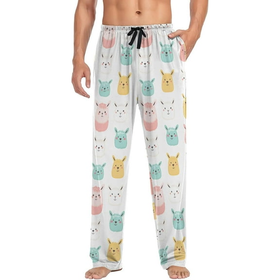 HPINK-T Mens Pajama Pants Autumn Pajama Bottoms Winter Lounge Sleep Pants