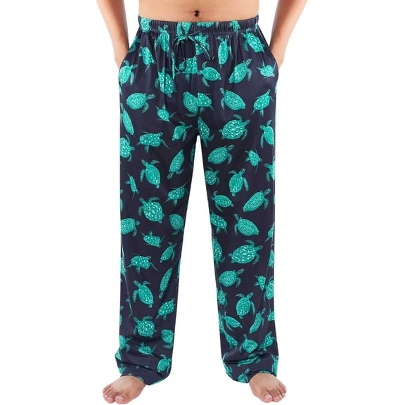 HPINK-T Mens Pajama Pants, Funny Lounge Pj for Men, Men's Separate Bottoms with Pockets
