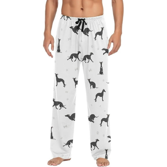 HPINK-T Mens Pajama Pants German Shorthaired Pointer Men's Pajama Bottoms Sleep Lounge Pj Pants for Men S