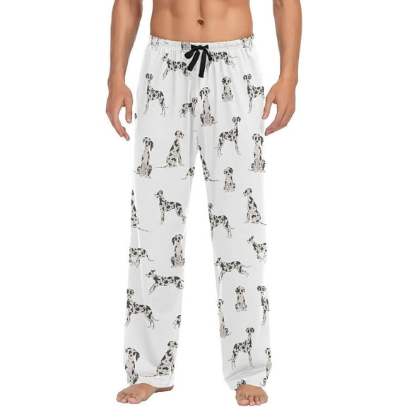 HPINK-T Mens Pajama Pants German Shorthaired Pointer Men's Pajama Bottoms Sleep Lounge Pj Pants for Men S
