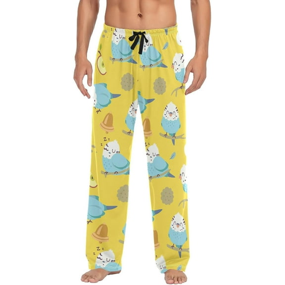 HPINK-T Mens Pajama Pants Poker Skull Men's Pajama Bottoms Sleep Lounge Pj Pants for Men With Pockets S