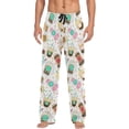 thumbnail image 1 of HPINK-T Mens Sleep Pajama Pants Set Bottoms Capybara Fleece Lounge Sleepwear PJs S, 1 of 7