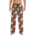 thumbnail image 1 of HPINK-T Mens Sleep Pajama Pants Set Bottoms Cute Scary Halloween Ghost Fleece Lounge Sleepwear PJs S, 1 of 7