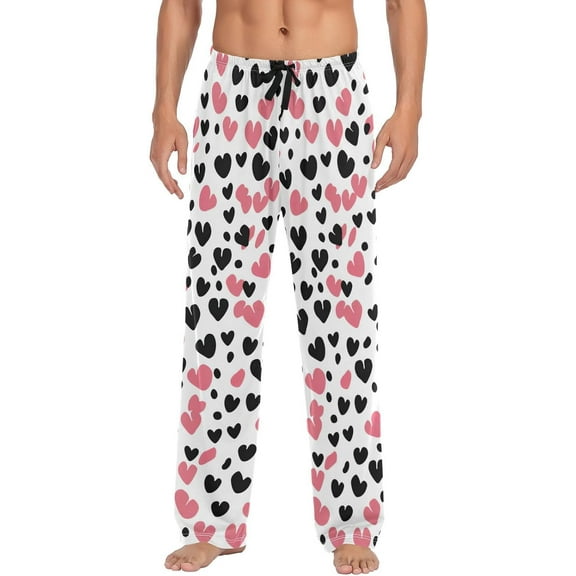 HPINK-T Pajama Pants Mens Lounge Pants Leopard Print Blue Yellow Lightweight Men Pajama Bottoms