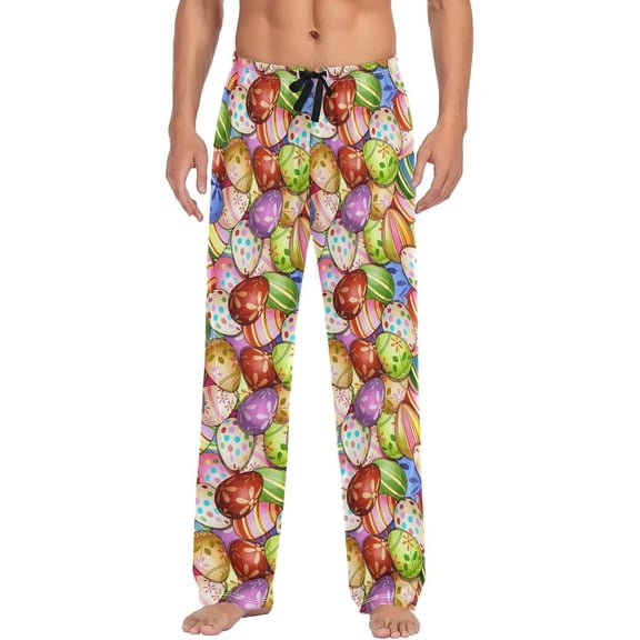 HPINK-T Pajama Pants for Men Separate Bottoms Soft Men's Sleep Lounge Pj Pants with Pockets