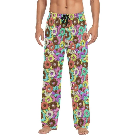 HPINK-T Pajama Pants for Men Sleep Lounge Pants Pjs Bottoms with Pockets