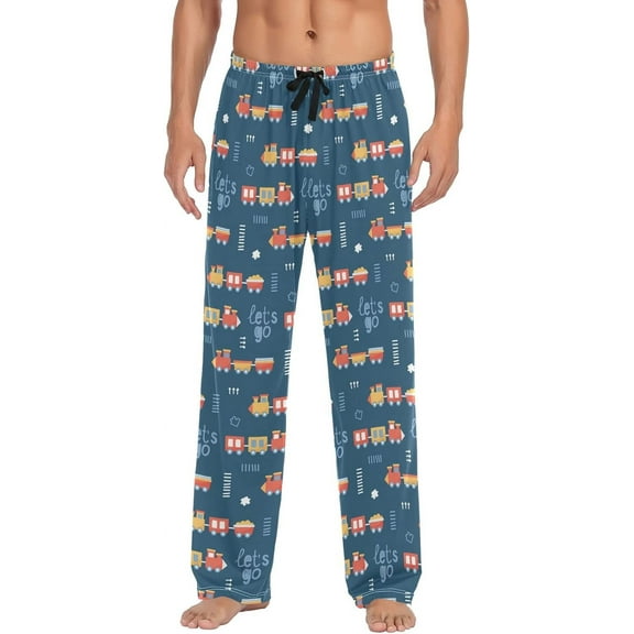 HPINK-T Pajama Pants for Men Sleep Lounge Pants Pjs Bottoms with Pockets