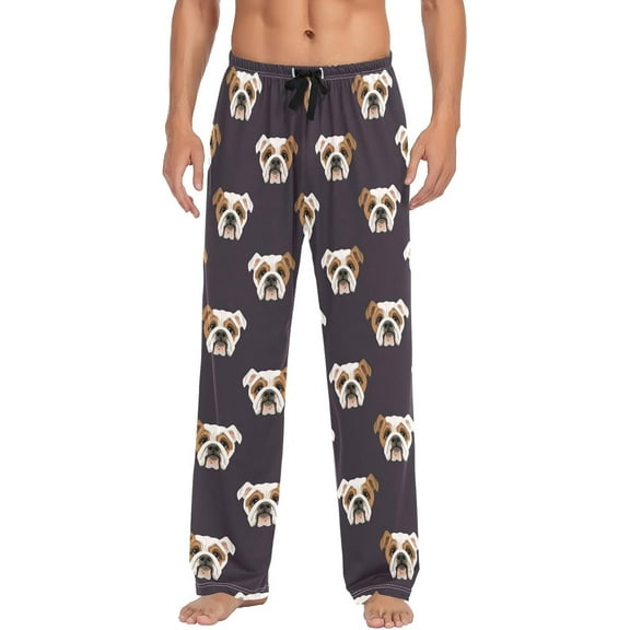 HPINK-T Pajamas Pants for Men Horses Animals Men's Pajama Bottoms 100% Cotton PJ Pants for Mens S-XXL