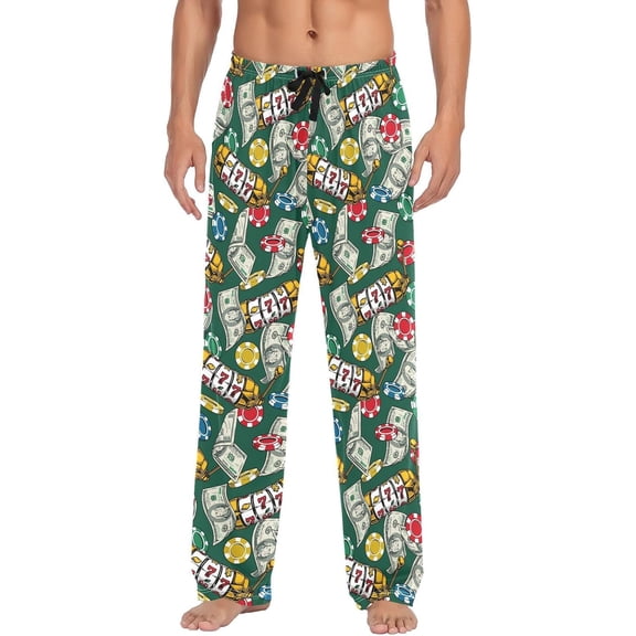 HPINK-T Pajamas Pants for Men Horses Animals Men's Pajama Bottoms 100% Cotton PJ Pants for Mens S-XXL