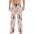thumbnail image 1 of HPINK-T Pink Christmas Tree Pajama Pants Mens Lounge Pants Lightweight Men Pajama Bottoms with Drawstring Pockets, 1 of 13