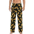 thumbnail image 1 of HPINK-T Pizza Graffiti Men's Pajama Pants Super Soft Sleep Lounge Pants Pjs Bottoms with Pockets, 1 of 7