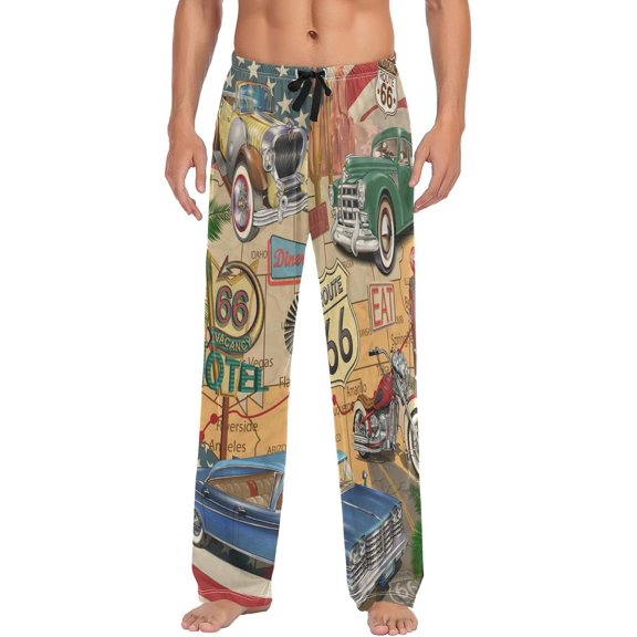 HPINK-T Pjs Men's Pajama Pants Separate Bottoms Men Long Sleep Pants Lounge Pants with Pockets