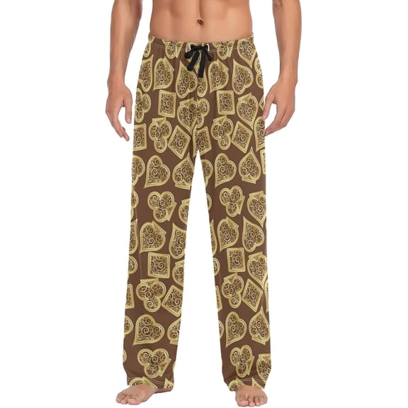 HPINK-T Polar Bear Pajama Pants Mens Lounge Pants Super Soft Men Pajama Bottoms with Drawstring & Pockets