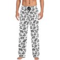 thumbnail image 1 of HPINK-T Raccoon Pajama Pants for Men PJs Bottoms Sleep Lounge Pants with Pockets, 1 of 14