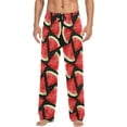 thumbnail image 1 of HPINK-T Red Watermelon Men's Pajama Pants Soft Comfy Sleep Lounge Pants Pjs Bottoms with Pockets, 1 of 7