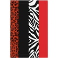 HPINKT Red Zebra Leopard Cheetah Print No Blank Mid size Light Switch