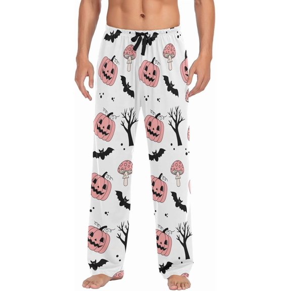 HPINK-T Snowmen Christmas Pajama Pants Mens Lounge Pants Lightweight Men Pajama Bottoms with Drawstring Pockets