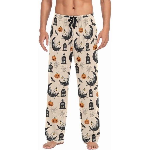 HPINK-T Snowmen Christmas Pajama Pants Mens Lounge Pants Lightweight Men Pajama Bottoms with Drawstring Pockets