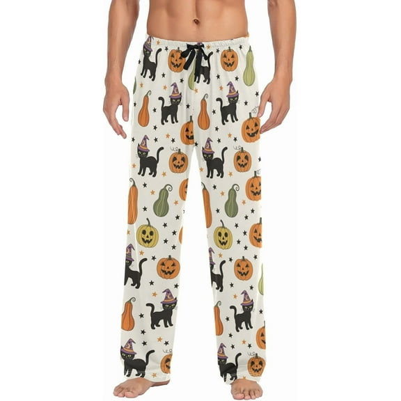 HPINK-T Snowmen Christmas Pajama Pants Mens Lounge Pants Lightweight Men Pajama Bottoms with Drawstring Pockets