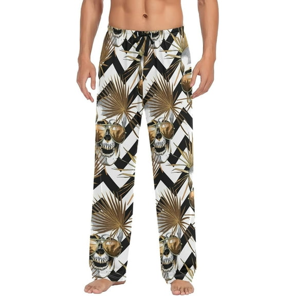 HPINK-T Watercolor Camouflage Pajama Pants Mens Lounge Pants Super Soft Men Pajama Bottoms