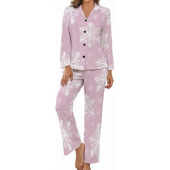 HPINK-T Women Long Sleeve Pajama Set Comfy Pjs Sets Rain And Umbrellas 2 Piece Lounge Set
