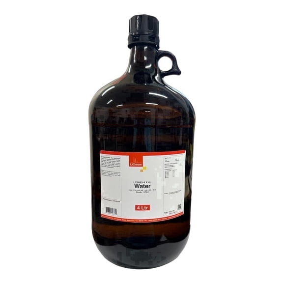 HPLC Mobile Phase Combo Offer: LiChrom - 02, Case of 1x4L Acetonitrile HPLC, 1x4L Methanol HPLC, and 2x4L Water HPLC