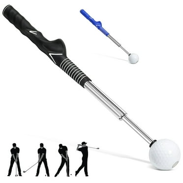 HPLSZCN Retractable Golf Swing Training Aid, Golf Grip Trainer & Golf Swing Trainer, Black