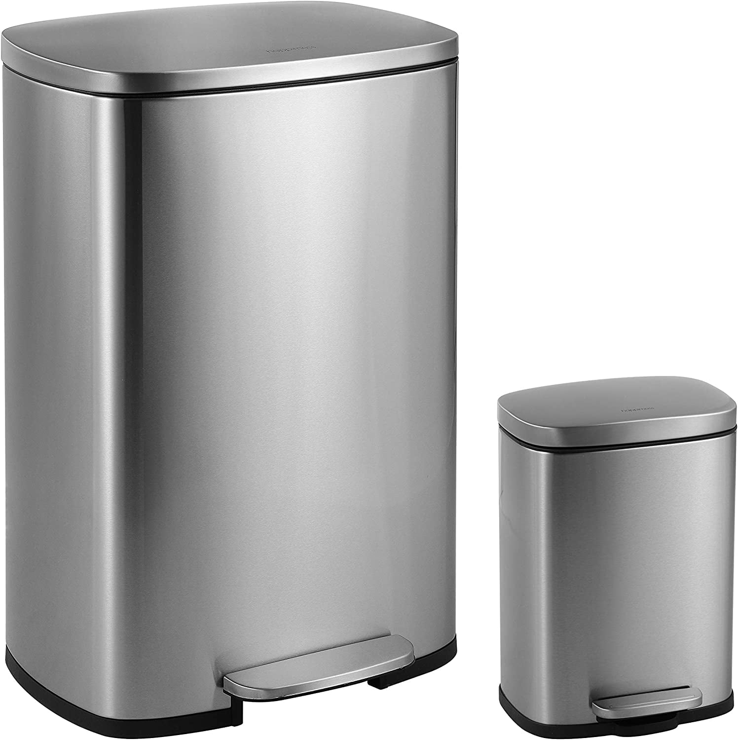 HPM1006A StepOpen Steel Pedal and SoftClose Lid Mini Garbage Bin for