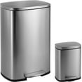HPM1006A StepOpen Steel Pedal and SoftClose Lid Mini Garbage Bin for
