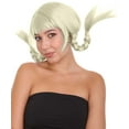thumbnail image 1 of HPO Adult Bavarian Women Double Braided Wig, Blonde Color Wig, Synthetic Fiber, 1 of 98