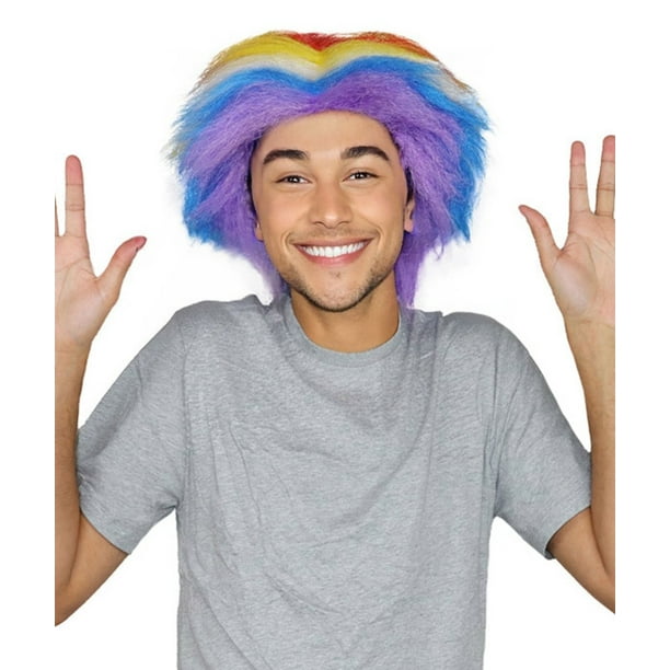 Rainbow Pop Wig Budget Wigs Unisex Rainbow Pop Wig Budget Wigs Unisex