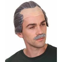 HPO Adult Crime Film Men's Wig | Black & White Color Halloween Wigs, Made with Synthetic Fiber