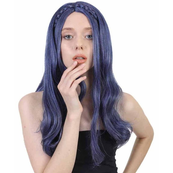HPO Adult Daughter of Villain Braids Wig, Purple Flame-retardant Synthetic Fiber