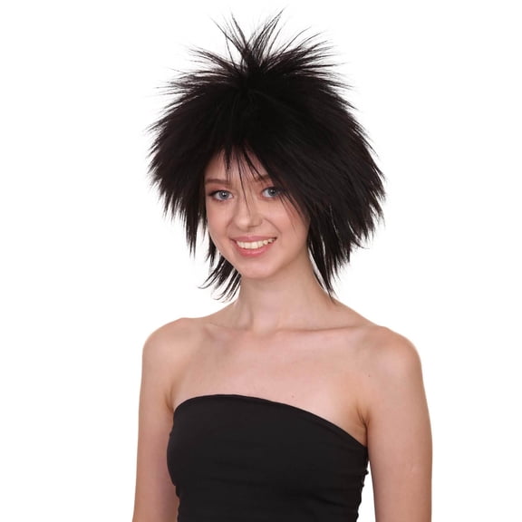 HPO Adult Funky Punk Collection Women's Wig | Multiple Colors Cosplay Halloween Wig | Premium Breathable Capless Cap