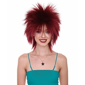 HPO Adult Funky Punk Collection Women's Wig, Character Cosplay Halloween Wig, Made with Synthetic Fiber