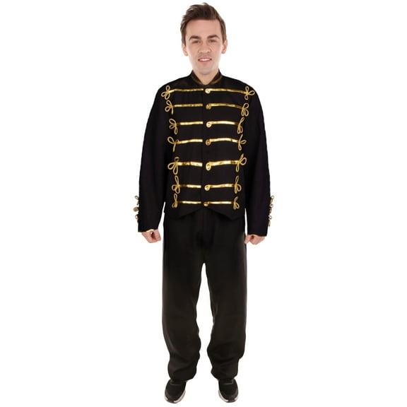 HPO Adult Men Soldier Jacket Celebrity Costume , Black Color Cosplay Costume, Synthetic Fabric