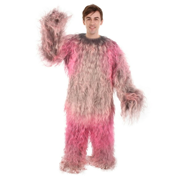 HPO Adult Men or Women Hairy Snowman Yeti Costume | Mountain Warrior Ape Halloween Costume | Multiple Size & Colors Cosplay
