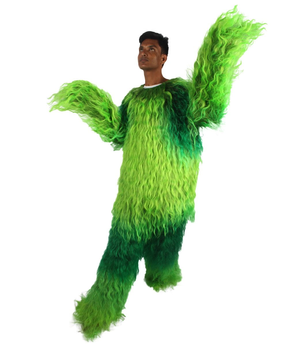 HPO Adult Men or Women Hairy Snowman Yeti Costume Mountain Warrior Ape Military Halloween