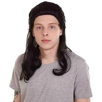 HPO Adult Unisex 80s Mullet Wig – Retro Costume Hairpiece for Halloween, Cosplay & Theme Parties