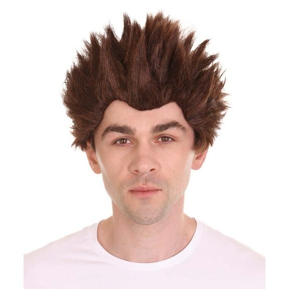 HPO Adult Men's Animated Movie Brown Wig , TV/Movie Wigs , Premium Breathable Capless Cap