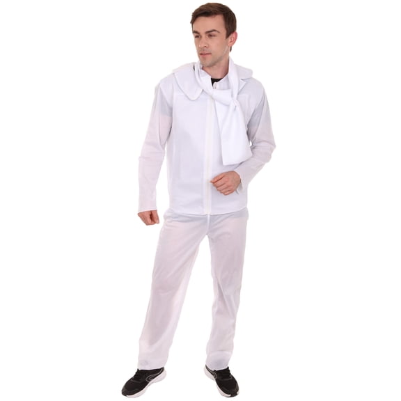 HPO Adult Men's Animated Movie Supervillain Costume , White Halloween Costume
