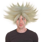 HPO Adult Men s Anime Spike Wig   Blonde, Flame-Retardant Synthetic Fiber, Breathable Capless Design for Cosplay, TV & Movie Characters