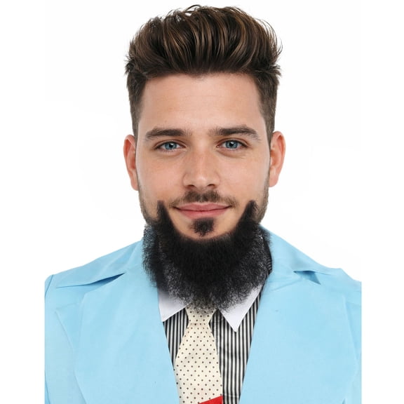 HPO Adult Men's Balbo Goatee Beard Style | Black Facial Hair | Human Hair | Made of Fiber