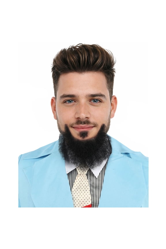 Adult Men's Balbo Goatee Beard Style | Black Facial Hair | Human Hair | Made of Fiber