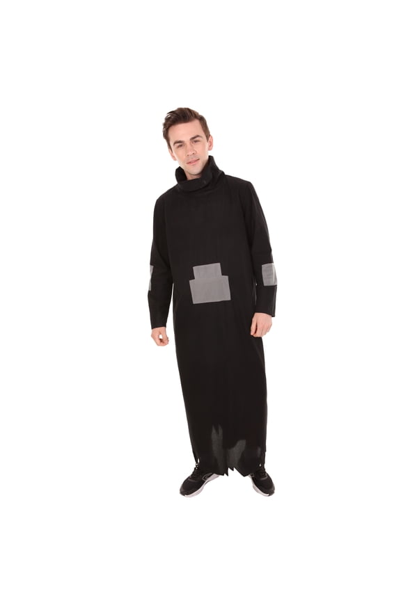 | Adult Men's Black Wizard Cosplay Costume | Non-Flammable Synthetic Fabric