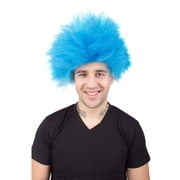 HPO | Adult Mens Blue Color Straight Short Thing Wig |