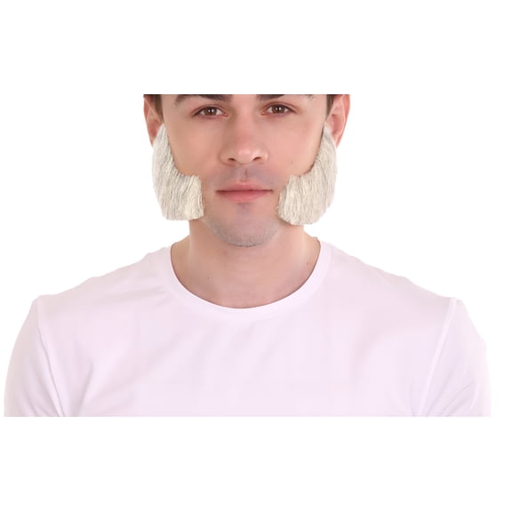 HPO Adult Men's Fake Facial Hair Mutton Chops Side Burns Set | Multiple Colors