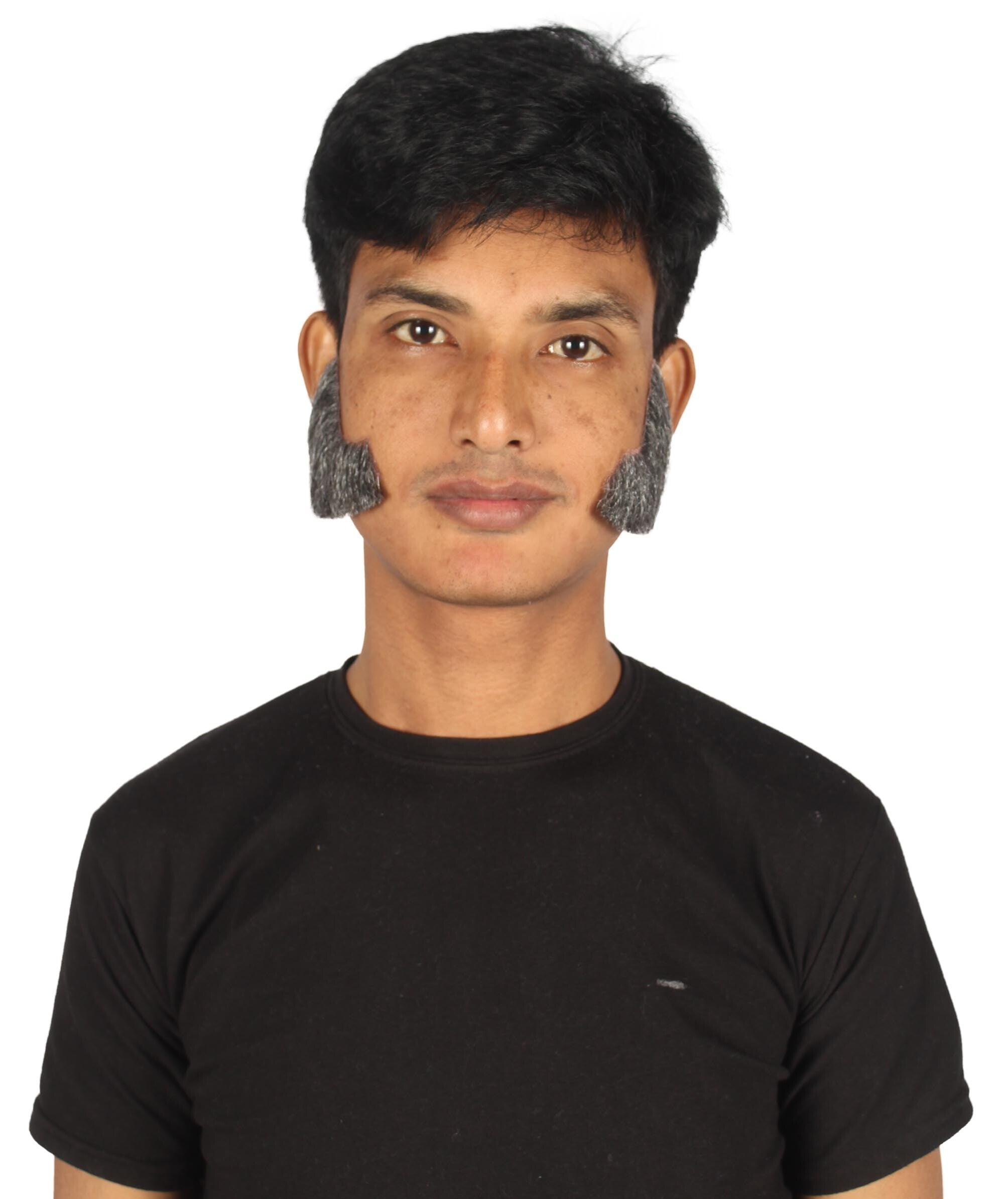 HPO Adult Men's Fake Facial Hair Mutton Chops Side Burns Set Multiple Colors